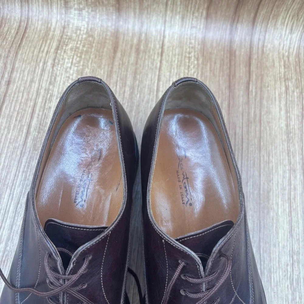 Santoni leather oxfords